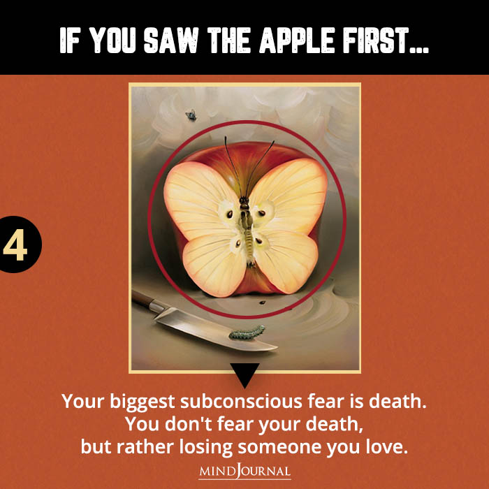 If you saw the apple first See First Optical Illusion