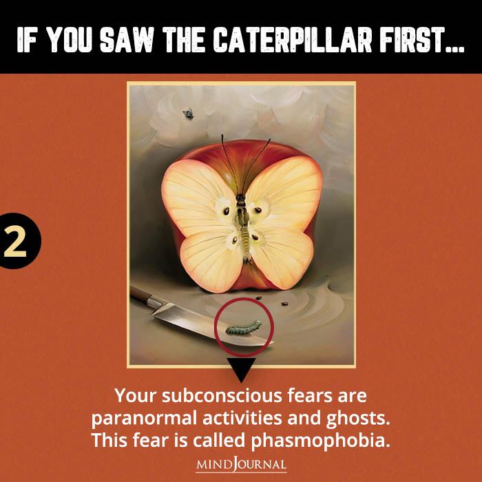 If you saw the caterpillar first See First Optical Illusion