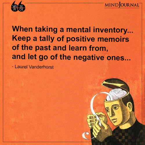 Laurel Vanderhorst When taking a mental inventory