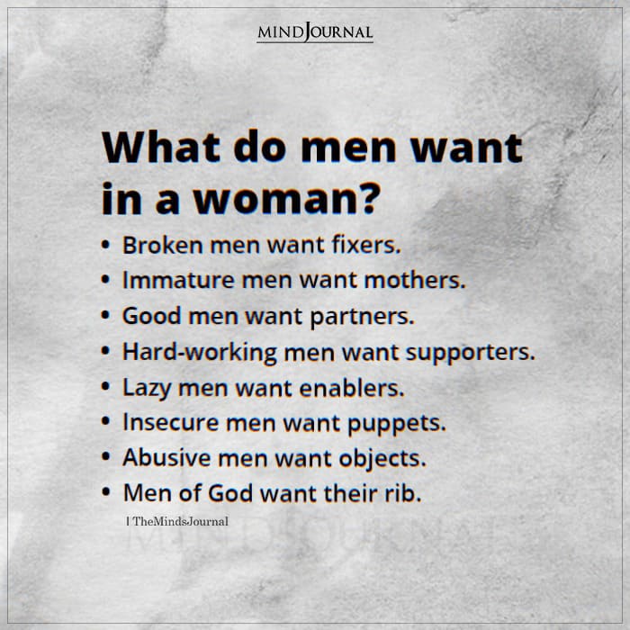 Men Want In A Woman