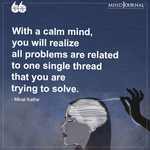 Minal Kathe With a calm mind