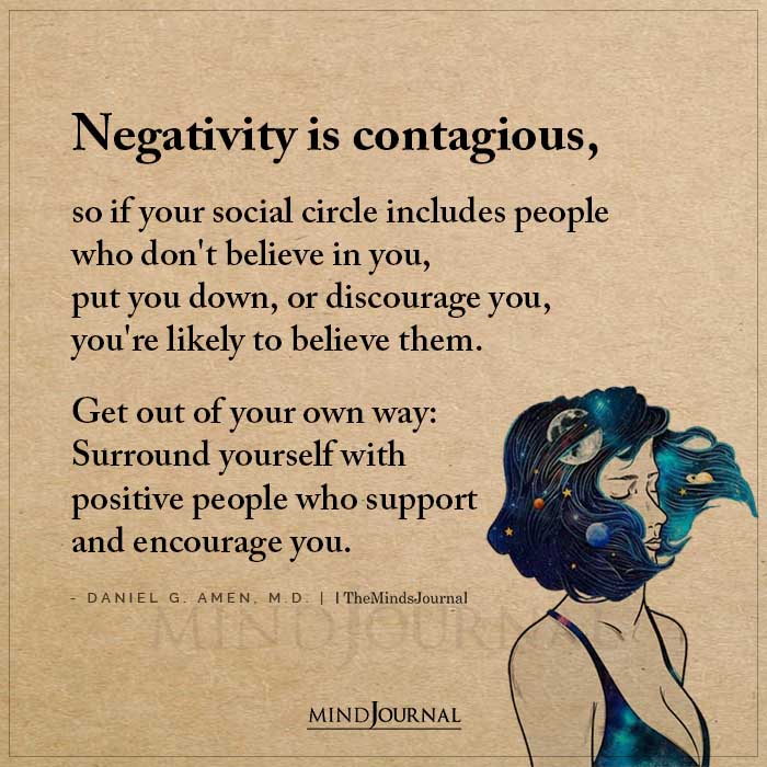 Negativity Is Contagious So If Your Social Circle Includes People