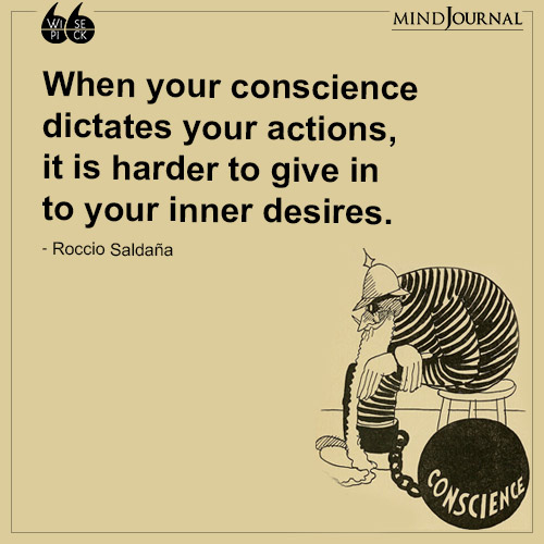 Roccio Saldaña When your conscience