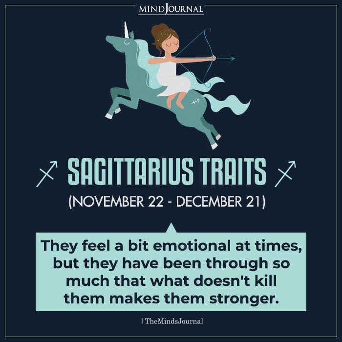 Sagittarius Traits They Feel A Bit Emotional At Times