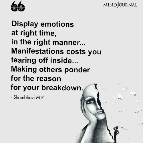 Shambhavi M R Display emotions