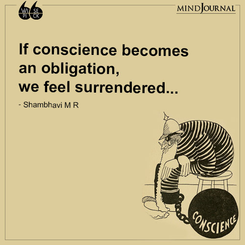 Shambhavi M R If conscience becomes