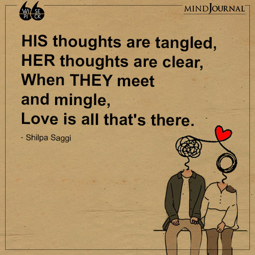 Shilpa Saggi HIS thoughts are tangled