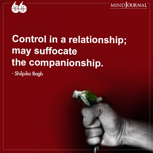 Shilpika Bagh Control in a relationship