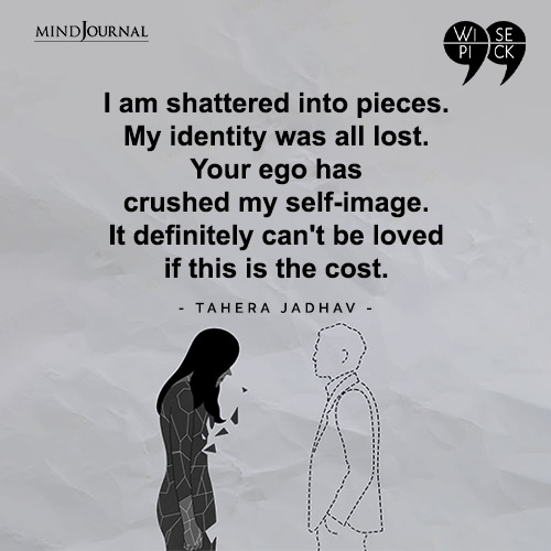 Tahera Jadhav I am shattered into pieces