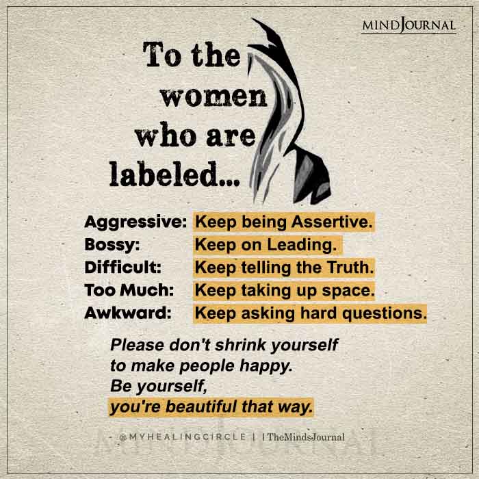 To The Women Who Are Labeled
