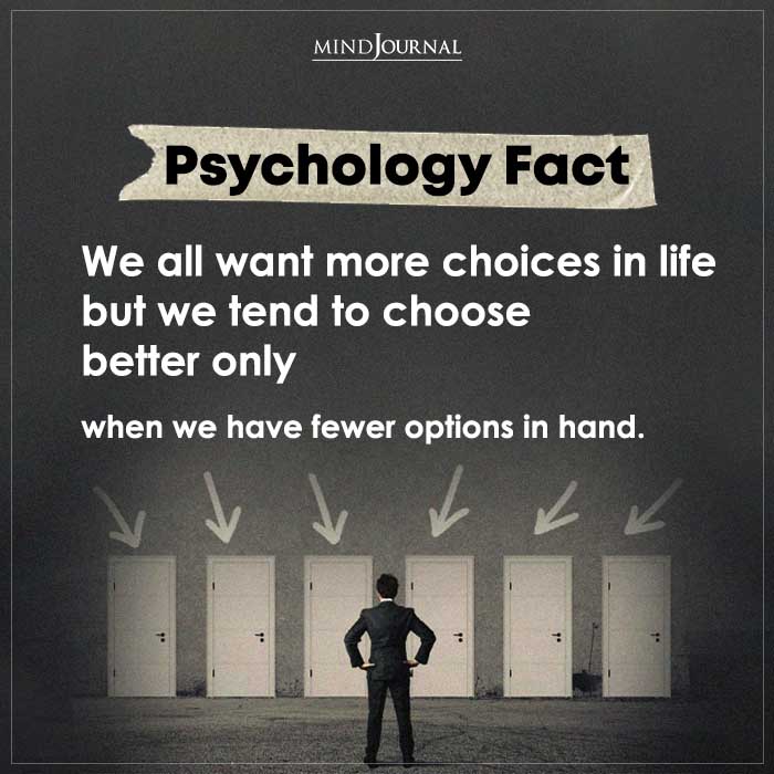 We All Want More Choices In Life