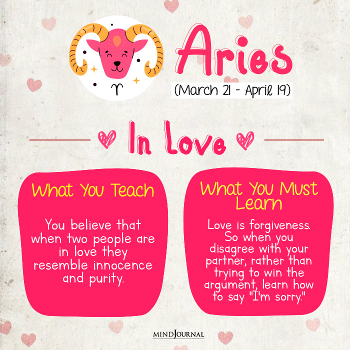 What You Teach Versus What You Must Learn aries