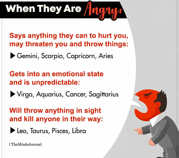 When Zodiac Signs Are Angry