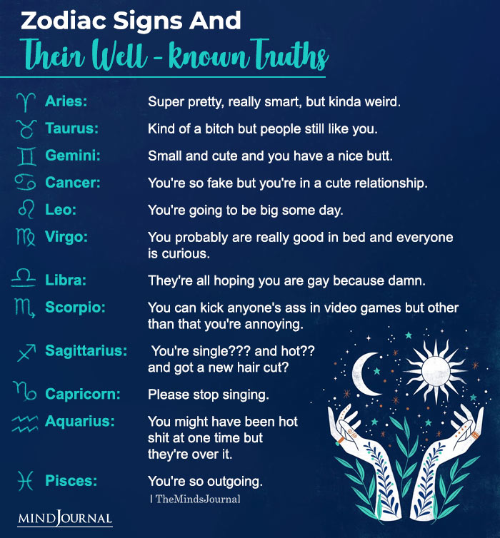 Zodiac Signs And Their Well known Truths