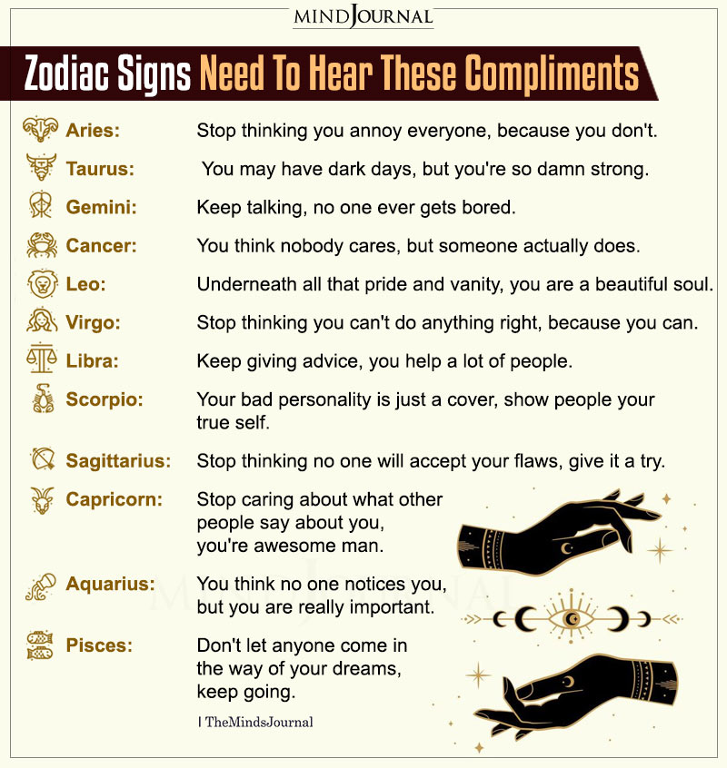 Zodiac Signs Need To Hear These Compliments