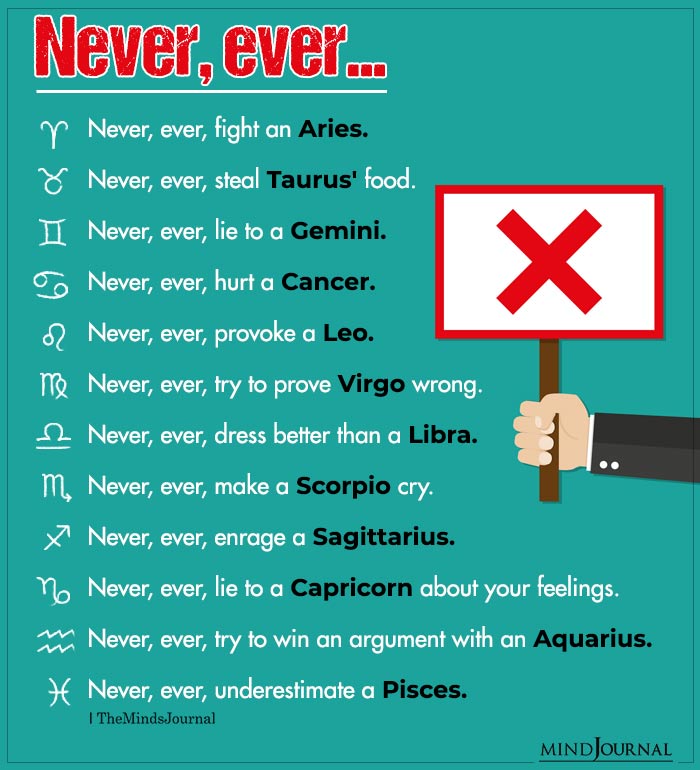Zodiac Signs and Never Ever