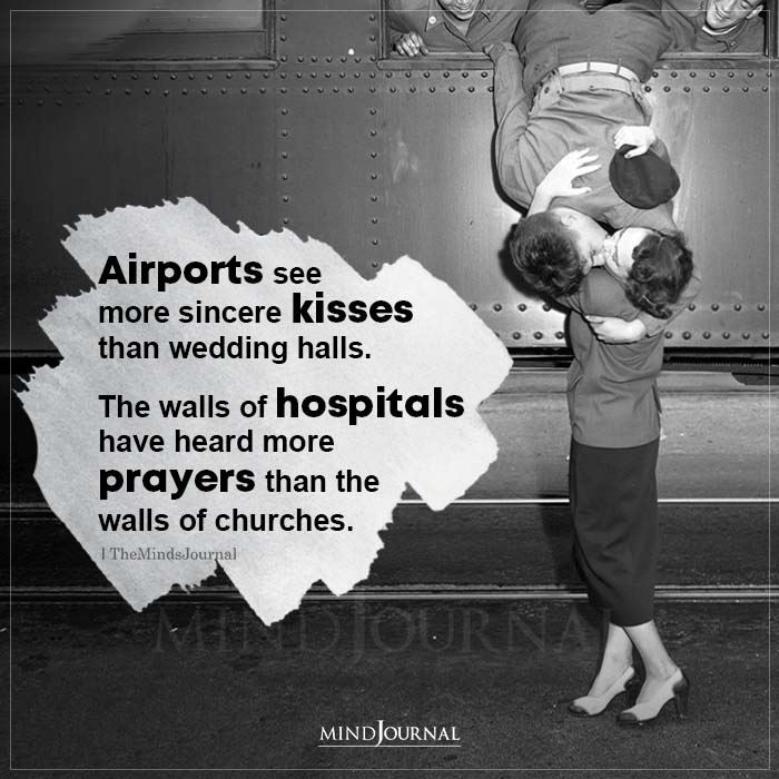 airports see more sincere kisses than wedding halls