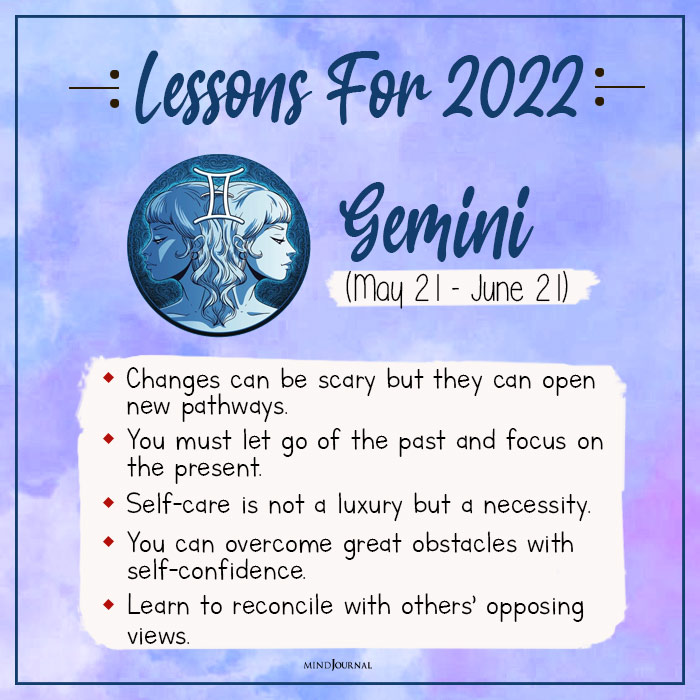 lessons for 2022 gemini