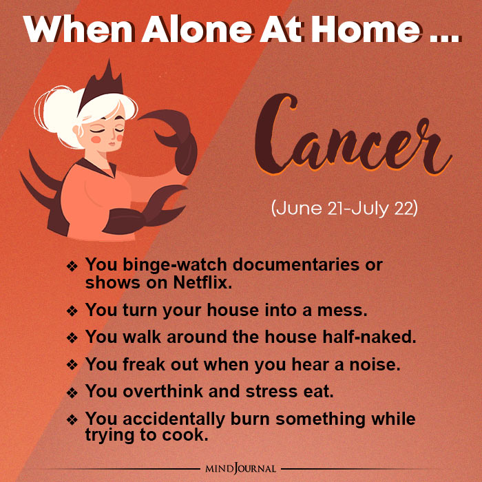 what you do when you are alone at home cancer