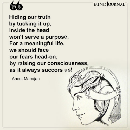 Aneet Mahajan Hiding our truth