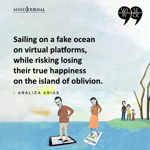 Araliza Arias Sailing on a fake ocean