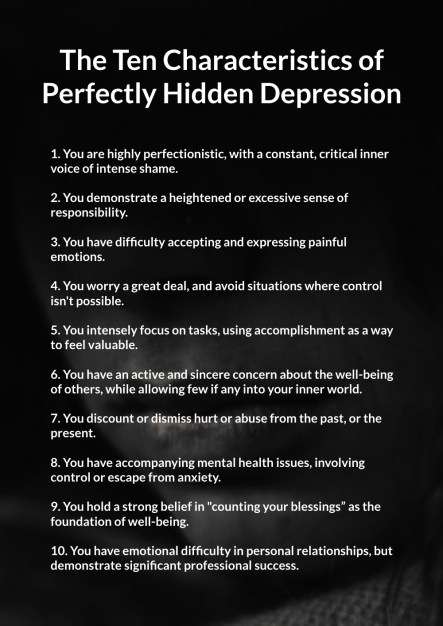 10 Characteristics of Perfectly Hidden Depression