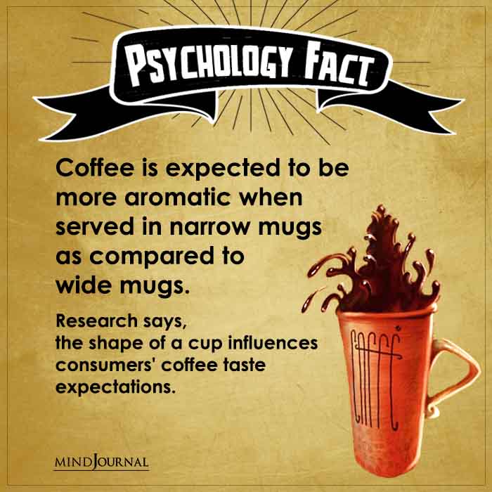 Coffee Is Expected To Be More Aromatic When Served In Narrow Mugs