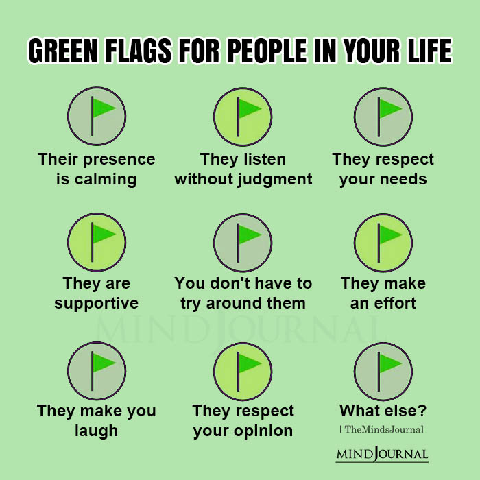Green Flags For People In Your Life