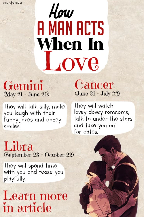 How Man Acts Love Based Zodiac Sign pin