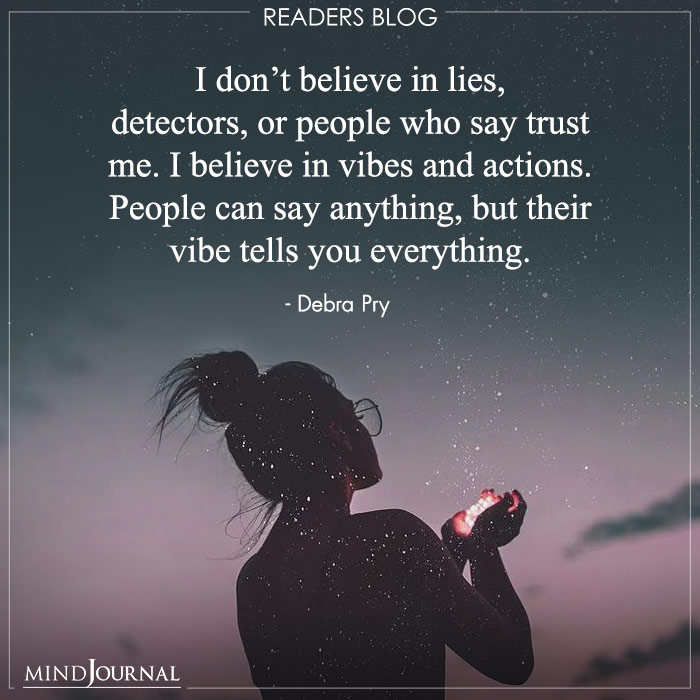 I dont believe in lies