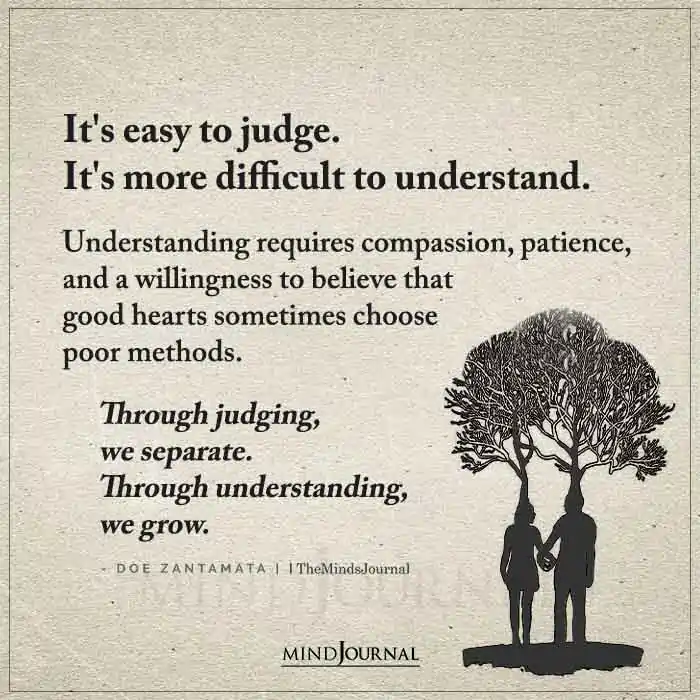 It's Easy To Judge