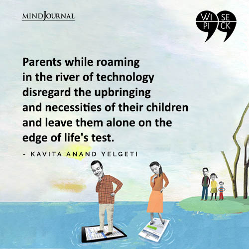 Kavita Anand Yelgeti Parents while roaming in the river