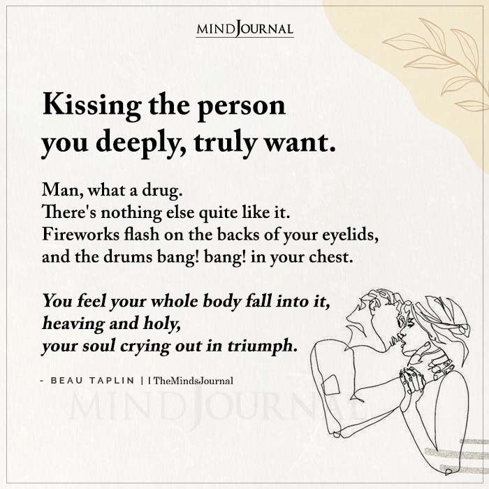 Kissing The Person You Deeply Truly Want