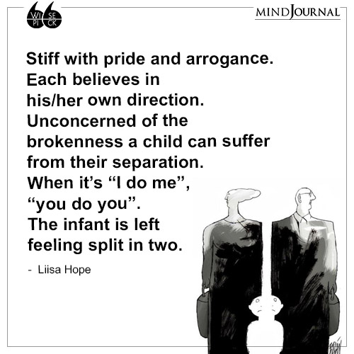 Liisa Hope Stiff with pride and arrogance