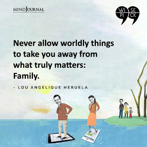 Lou Angelique Heruela Never allow worldly things