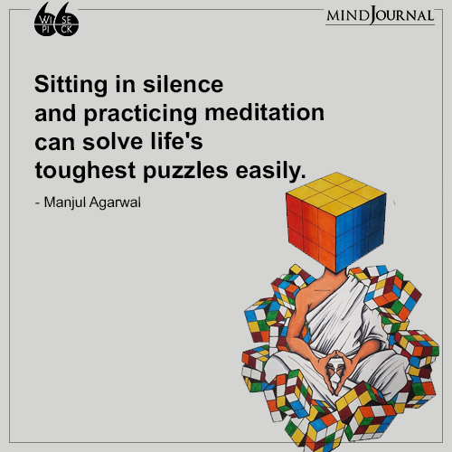 Manjul Agarwal Sitting in silence