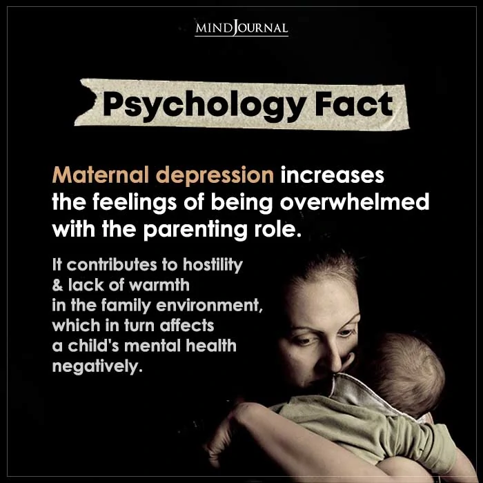 Maternal Depression Increases The Feelings Of Being Overwhelmed