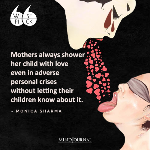 Monica Sharma Mothers always shower her child with love