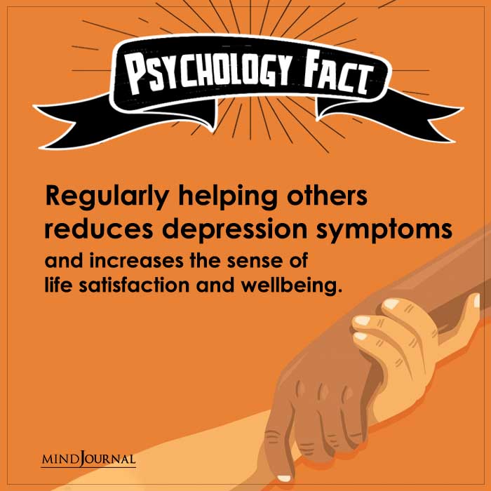 Regularly Helping Others Reduces Depression Symptoms