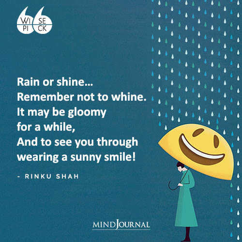 Rinku Shah Rain or shine