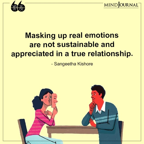 Sangeetha Kishore Masking up real emotions