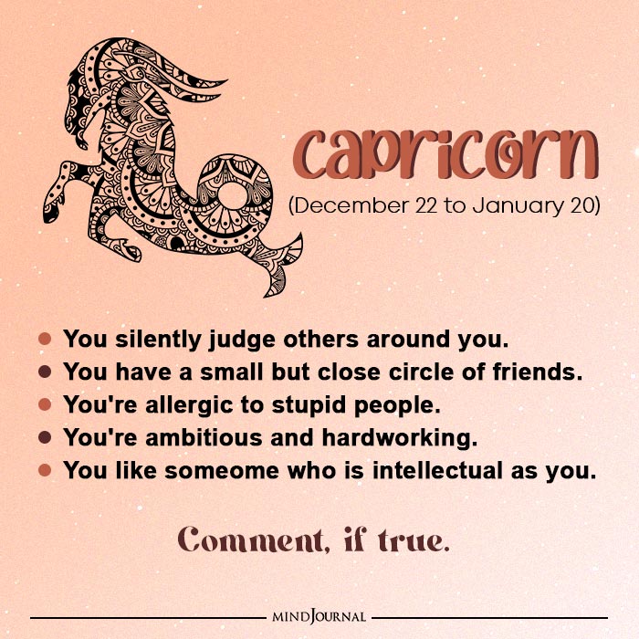 Things Notice Yourself Zodiac Sign Capricorn
