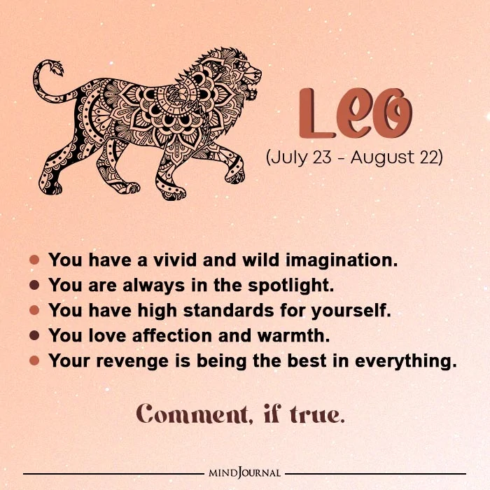 Things Notice Yourself Zodiac Sign Leo