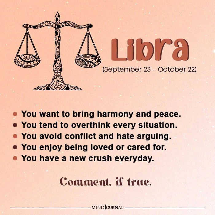 Things Notice Yourself Zodiac Sign Libra