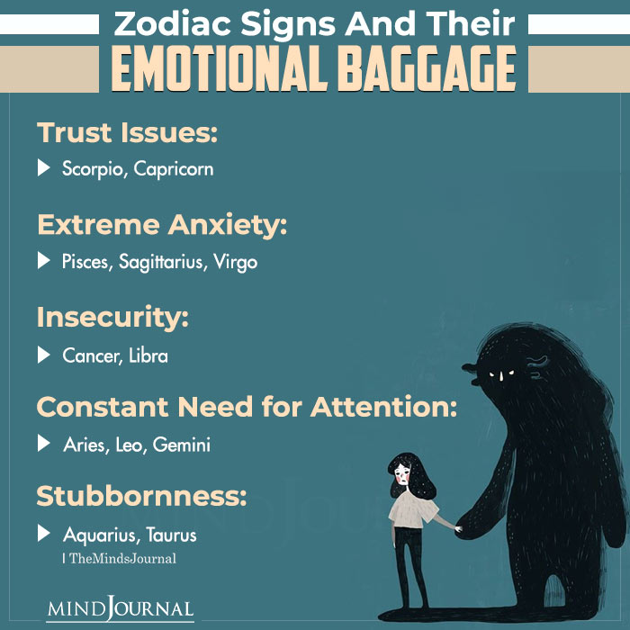 Zodiac Signs And Their Emotional Baggage