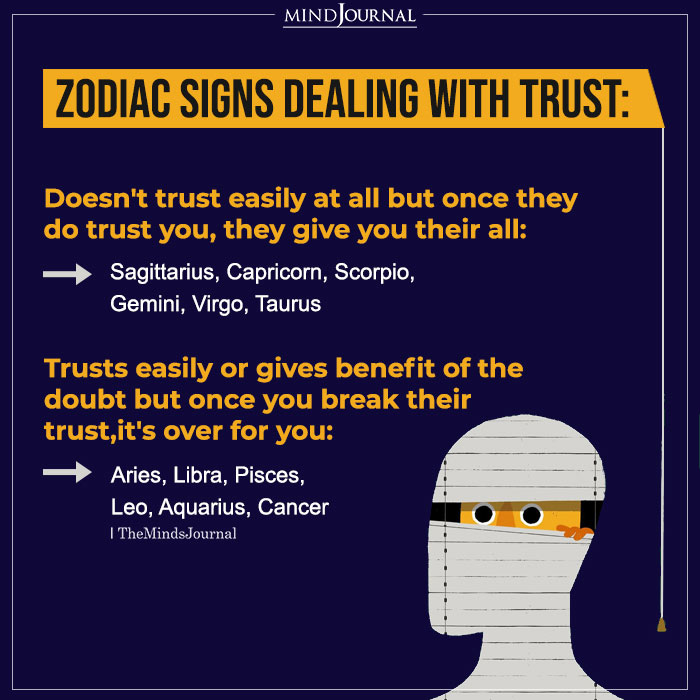 Zodiac Signs Dealing With Trust