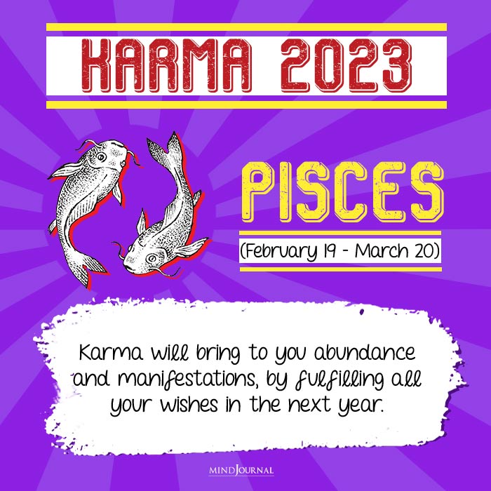 Zodiac Signs Karma new year pisces