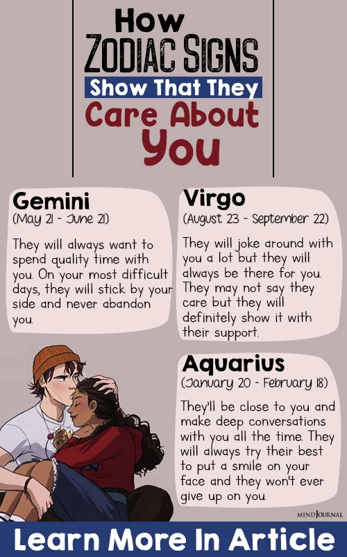 Zodiac Signs Show Care About You