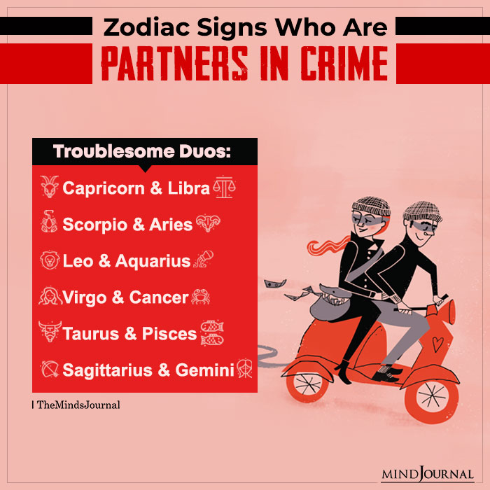 Zodiac Signs Who Are Partners In Crime