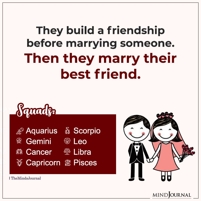 Zodiac Signs Who Marry Their Best Friends